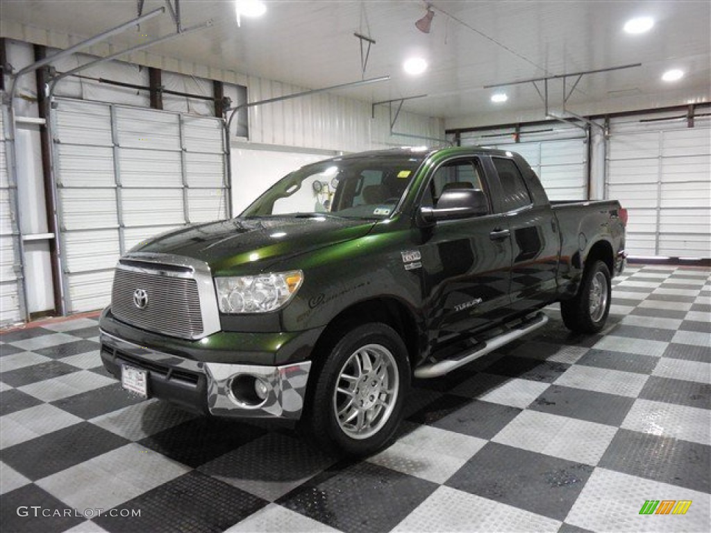 2011 Tundra Texas Edition Double Cab - Spruce Green Mica / Sand Beige photo #3