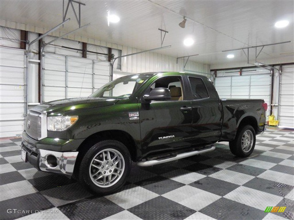 2011 Tundra Texas Edition Double Cab - Spruce Green Mica / Sand Beige photo #4