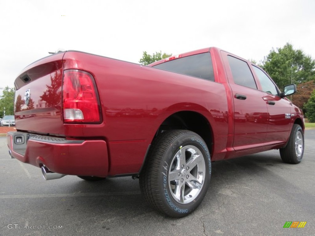 2014 1500 Express Crew Cab - Deep Cherry Red Crystal Pearl / Black/Diesel Gray photo #3