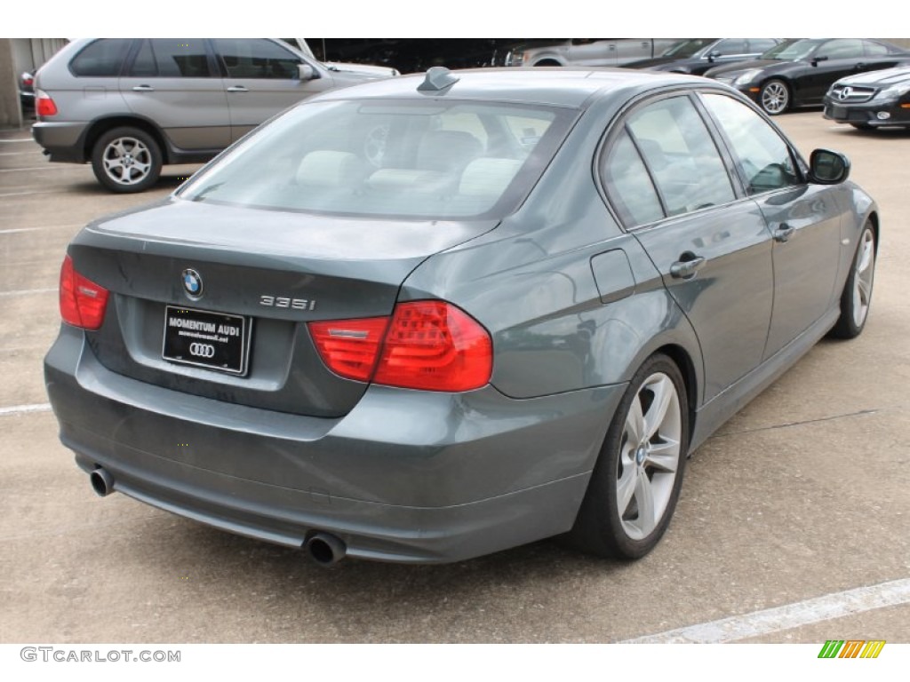2010 3 Series 335i Sedan - Tasman Green Metallic / Beige photo #8
