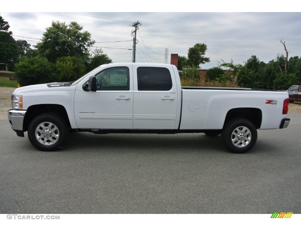 Summit White 2014 Chevrolet Silverado 3500HD LTZ Crew Cab 4x4 Exterior Photo #85815073