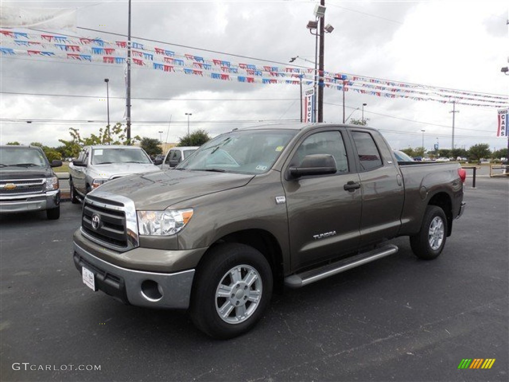 2010 Tundra SR5 Double Cab - Pyrite Brown Mica / Sand Beige photo #3
