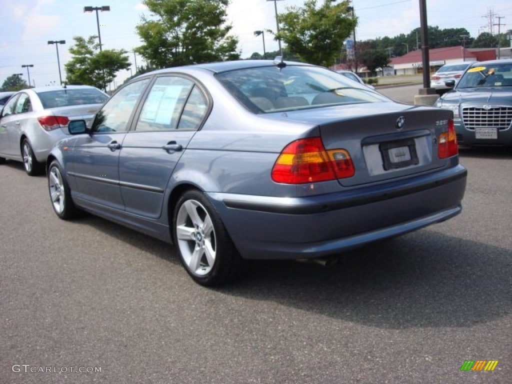 2005 3 Series 325i Sedan - Steel Blue Metallic / Sand photo #4