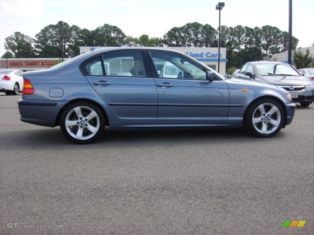 2005 3 Series 325i Sedan - Steel Blue Metallic / Sand photo #6