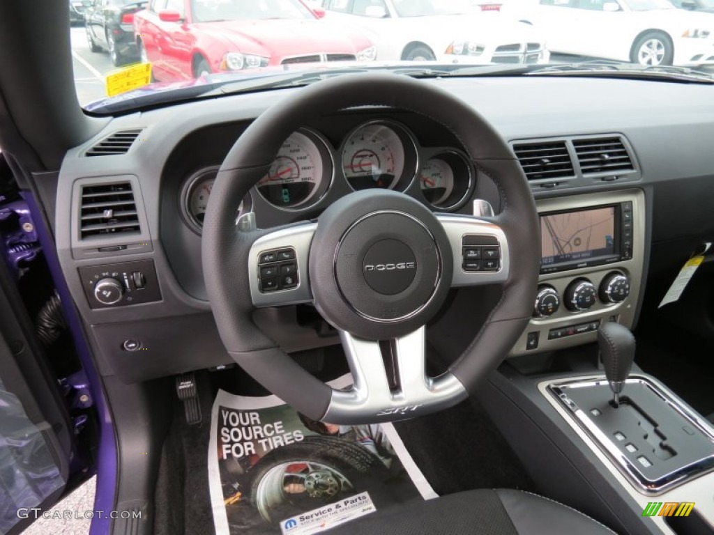 2014 Dodge Challenger SRT8 392 Dark Slate Gray Dashboard Photo #85815742