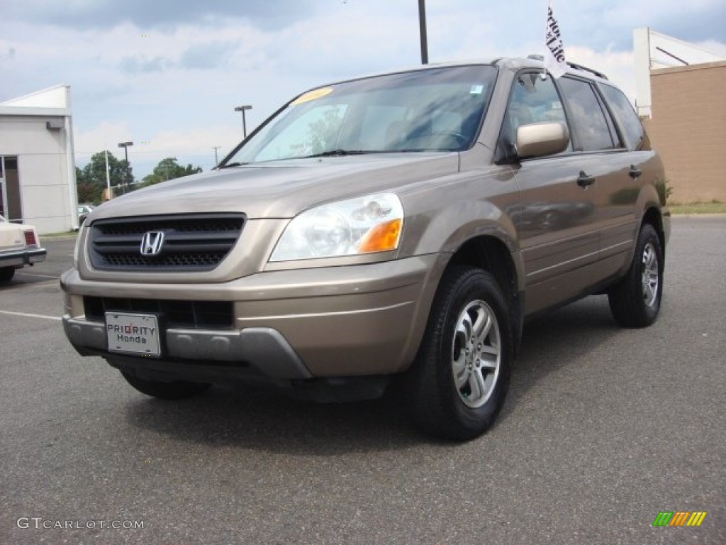 2004 Pilot EX-L 4WD - Sandstone Metallic / Saddle photo #1