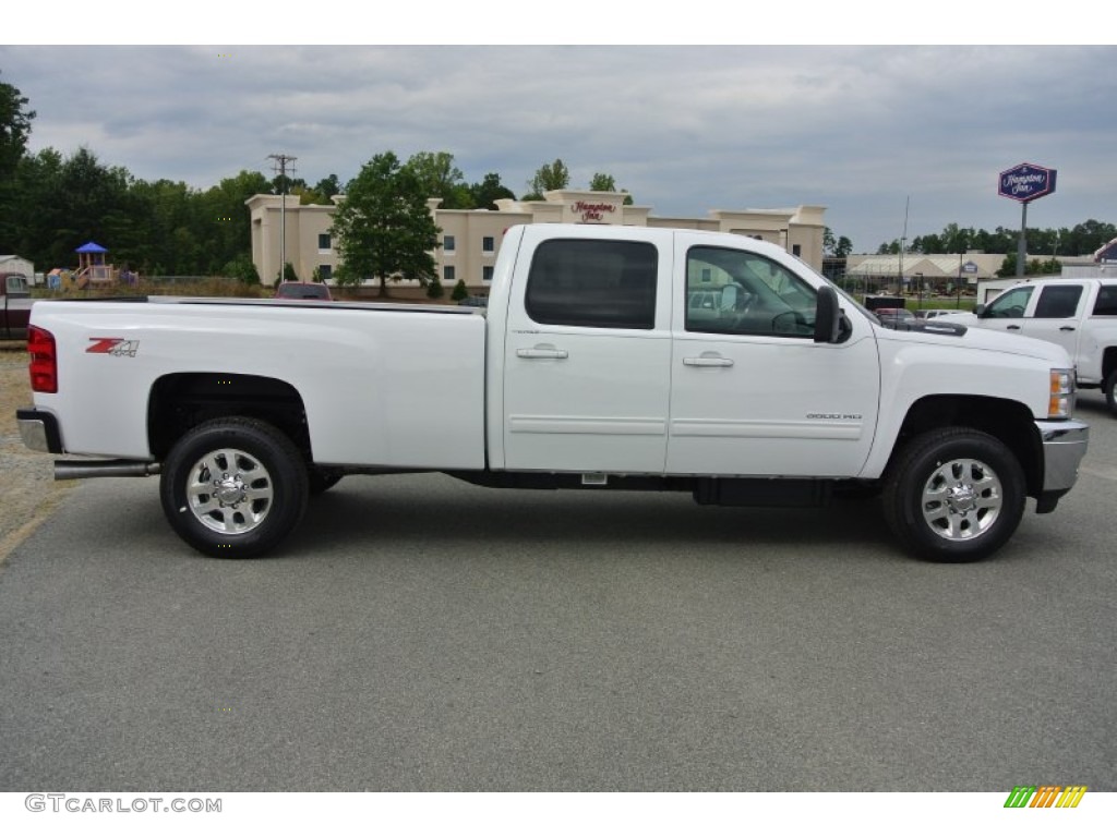 Summit White 2014 Chevrolet Silverado 3500HD LTZ Crew Cab 4x4 Exterior Photo #85816272