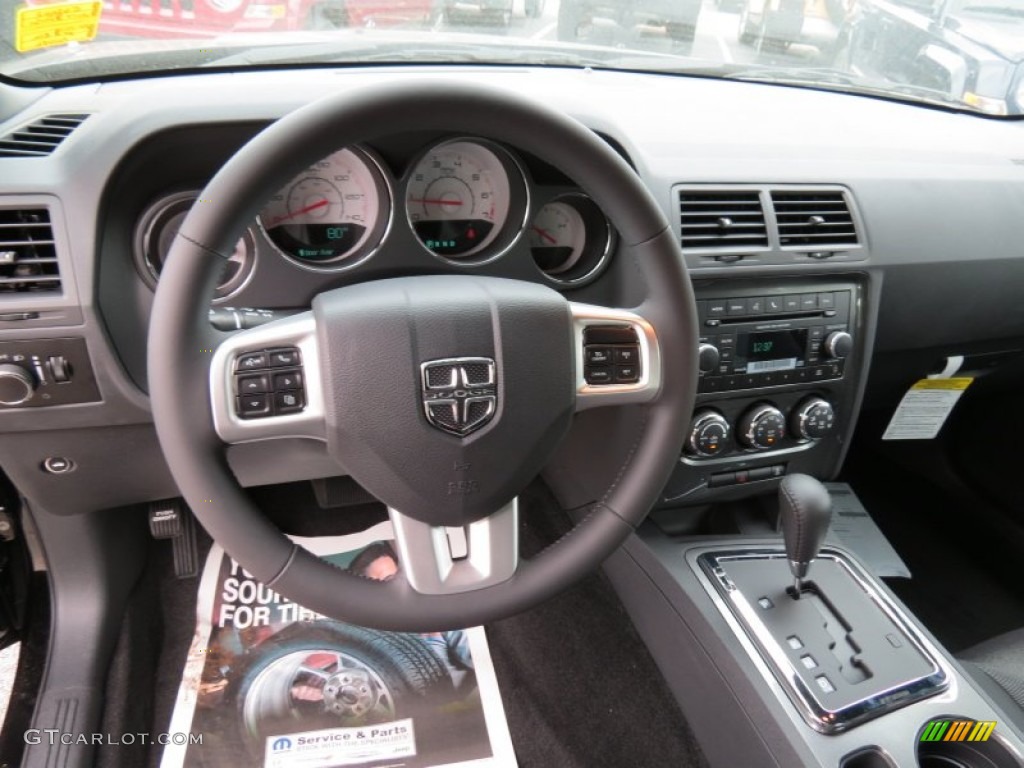 2014 Dodge Challenger SXT Dark Slate Gray Dashboard Photo #85816288