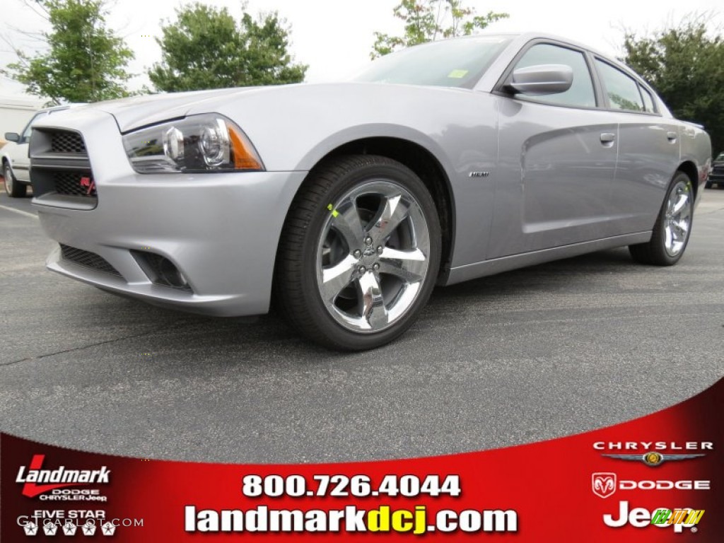 2014 Charger R/T Road & Track - Billet Silver Metallic / Black photo #1