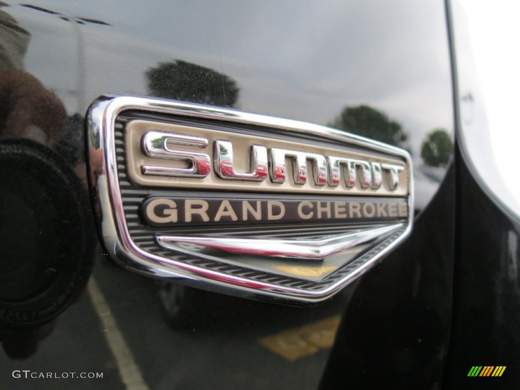 2014 Grand Cherokee Summit - Brilliant Black Crystal Pearl / Summit Grand Canyon Jeep Brown Natura Leather photo #11