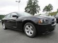 2013 Pitch Black Dodge Charger SE  photo #4