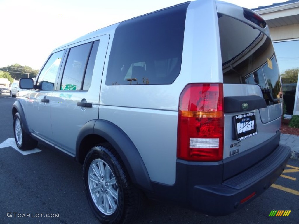2008 LR3 V8 SE - Zermatt Silver Metallic / Ebony Black photo #3