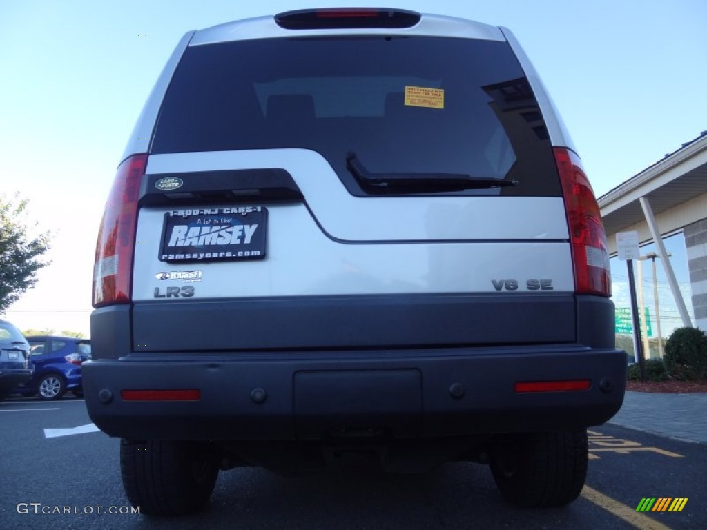 2008 LR3 V8 SE - Zermatt Silver Metallic / Ebony Black photo #4