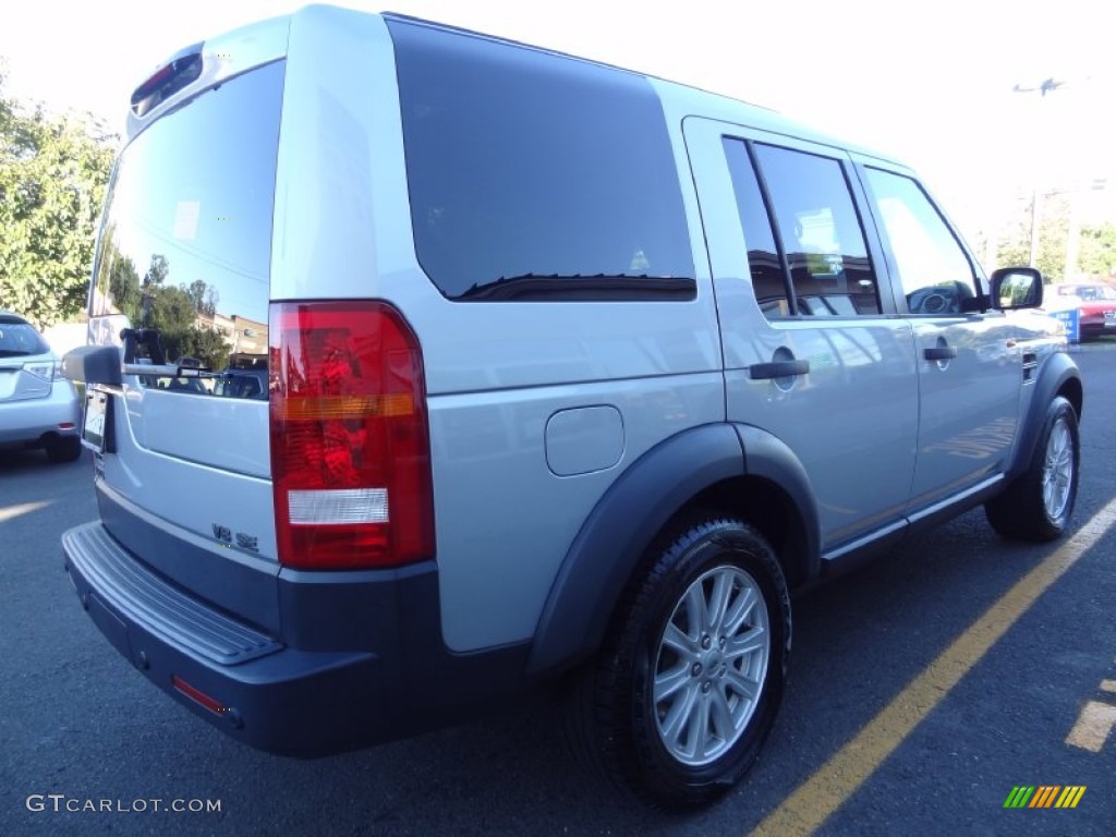 2008 LR3 V8 SE - Zermatt Silver Metallic / Ebony Black photo #6