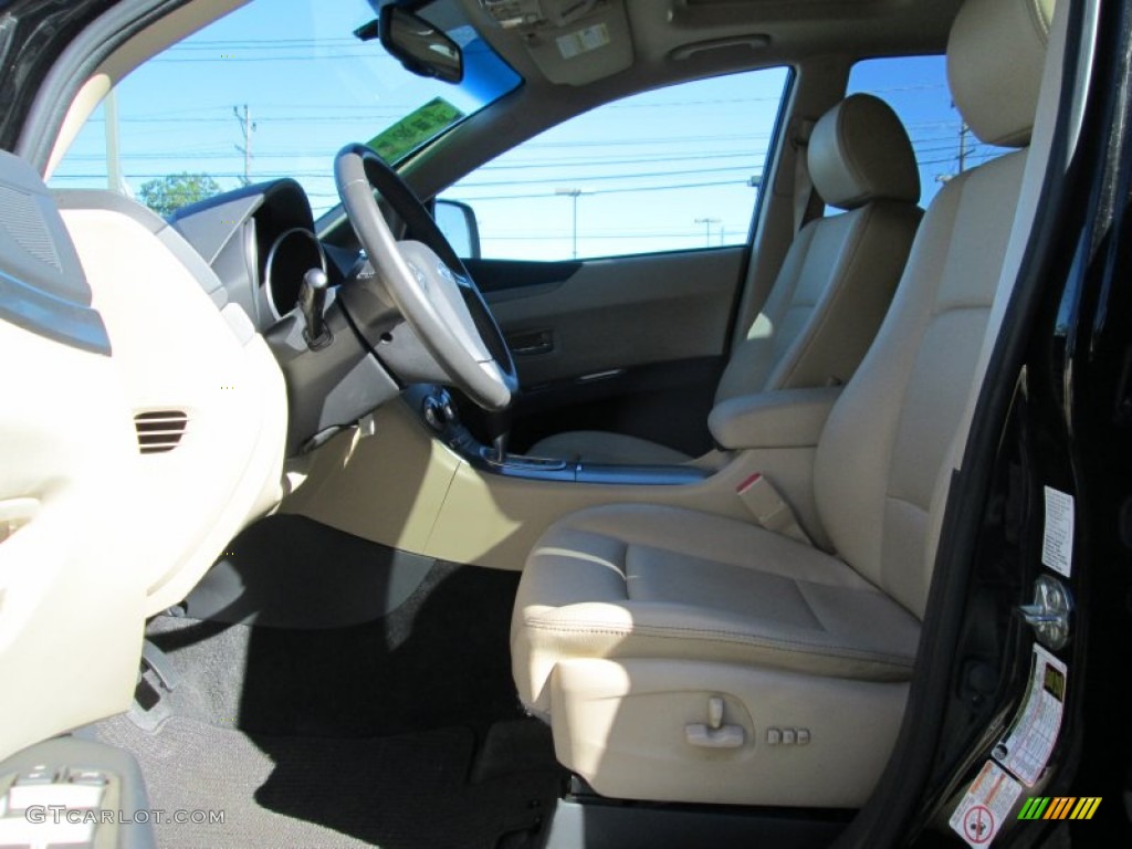2010 Tribeca 3.6R Limited - Crystal Black Silica / Desert Beige photo #11