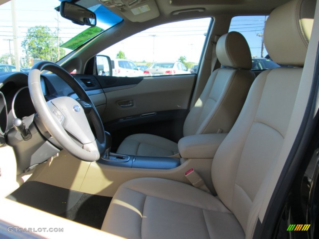 2010 Tribeca 3.6R Limited - Crystal Black Silica / Desert Beige photo #14