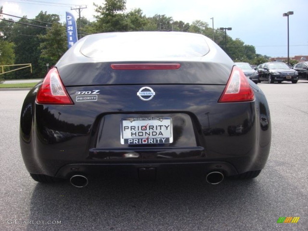 2011 370Z Coupe - Black Cherry / Black photo #5