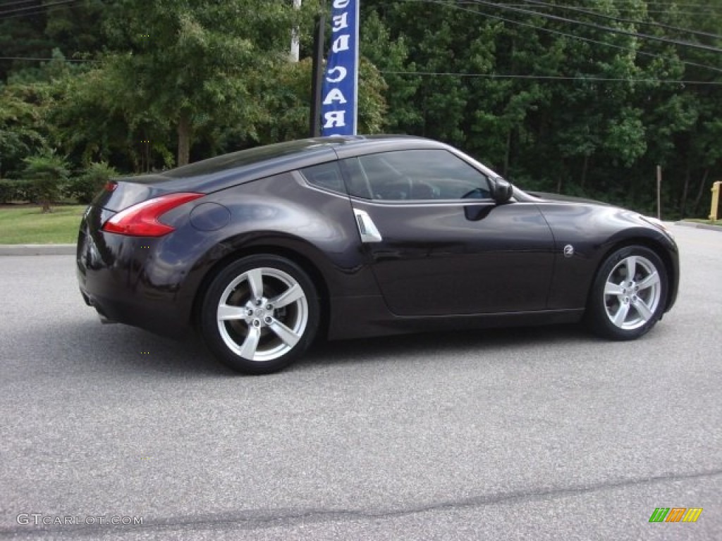 2011 370Z Coupe - Black Cherry / Black photo #7