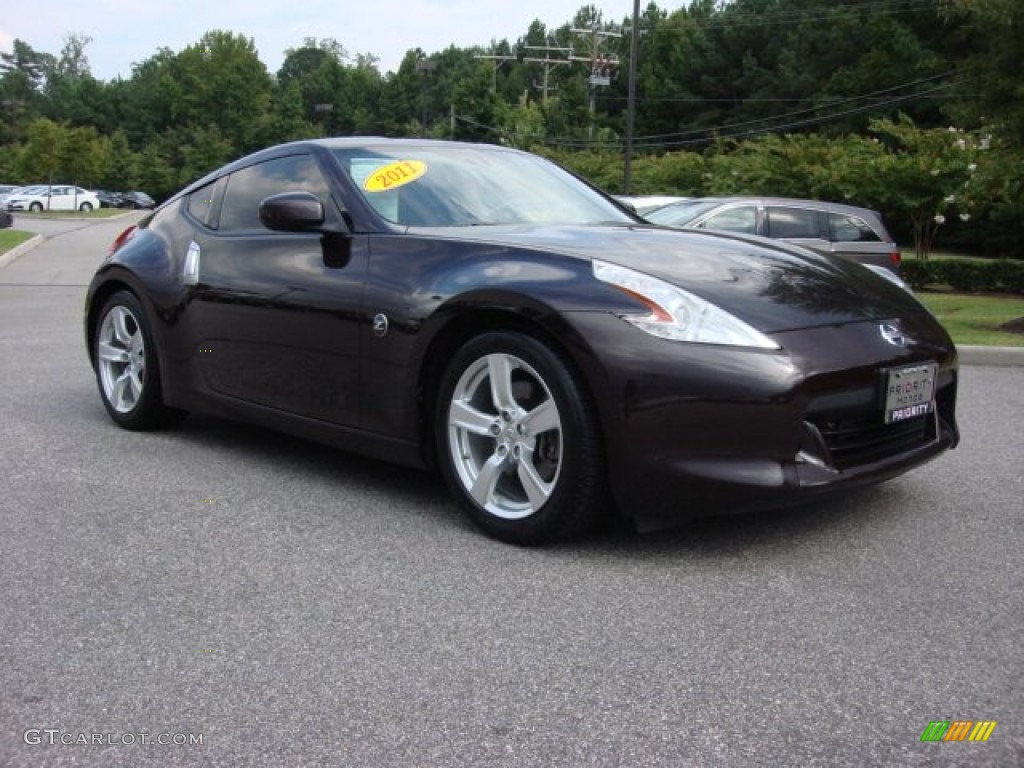 2011 370Z Coupe - Black Cherry / Black photo #10