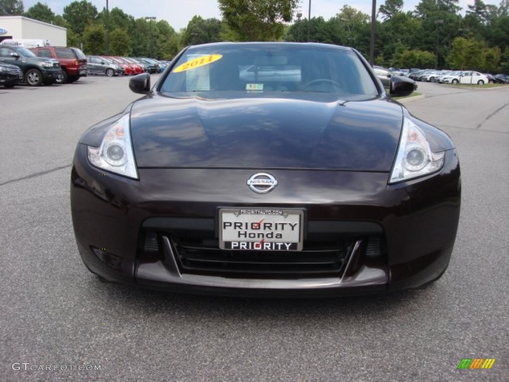 2011 370Z Coupe - Black Cherry / Black photo #11