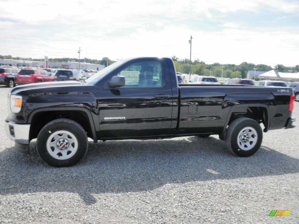 2014 Sierra 1500 Regular Cab 4x4 - Onyx Black / Jet Black/Dark Ash photo #4