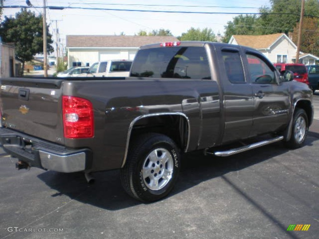 2007 Silverado 1500 LTZ Extended Cab - Desert Brown Metallic / Light Cashmere/Ebony Black photo #15