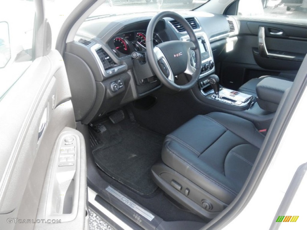 Ebony Interior 2014 GMC Acadia SLT AWD Photo #85822965