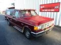 1988 Cabernet Red Ford F150 XLT Lariat Regular Cab #85804691