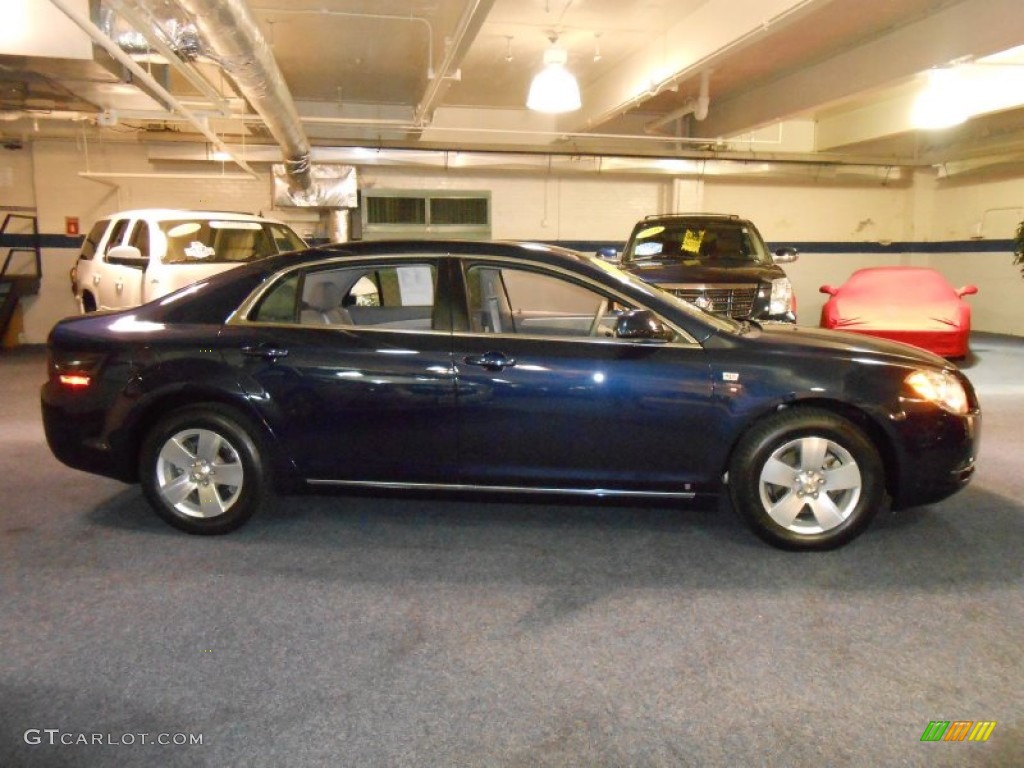 2008 Malibu Hybrid Sedan - Imperial Blue Metallic / Titanium Gray photo #4