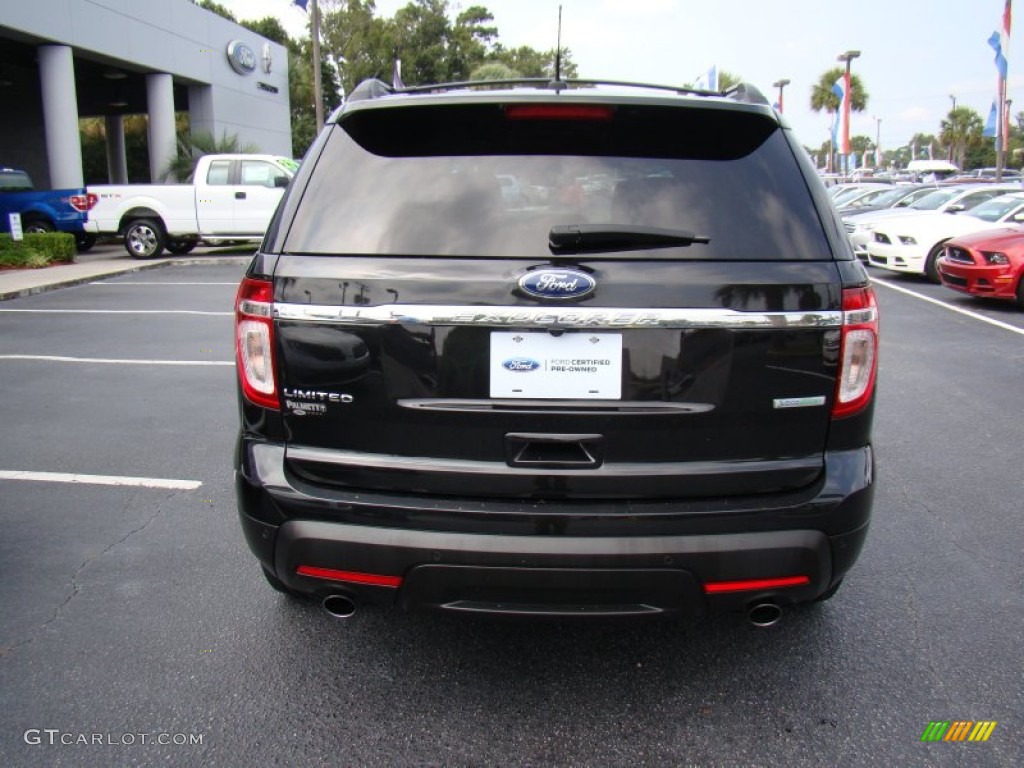 2012 Explorer Limited EcoBoost - Tuxedo Black Metallic / Charcoal Black photo #7