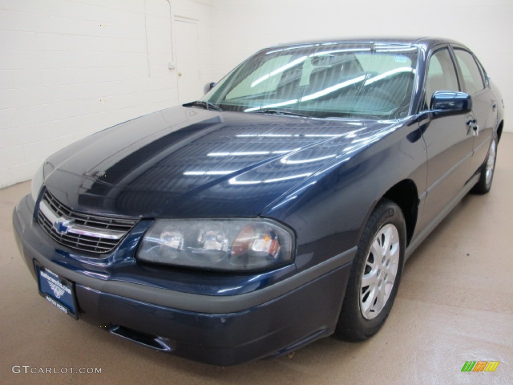 2002 Impala  - Navy Blue Metallic / Medium Gray photo #3