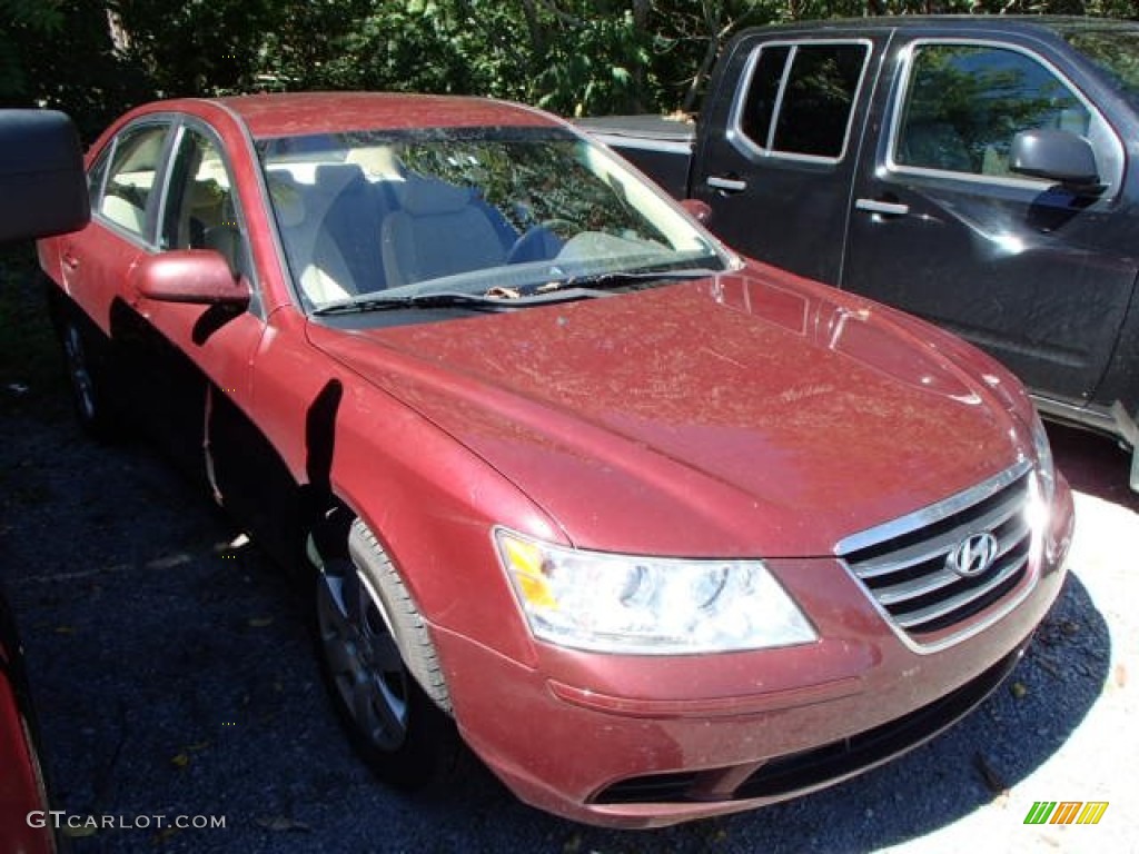 Dark Cherry Red Hyundai Sonata