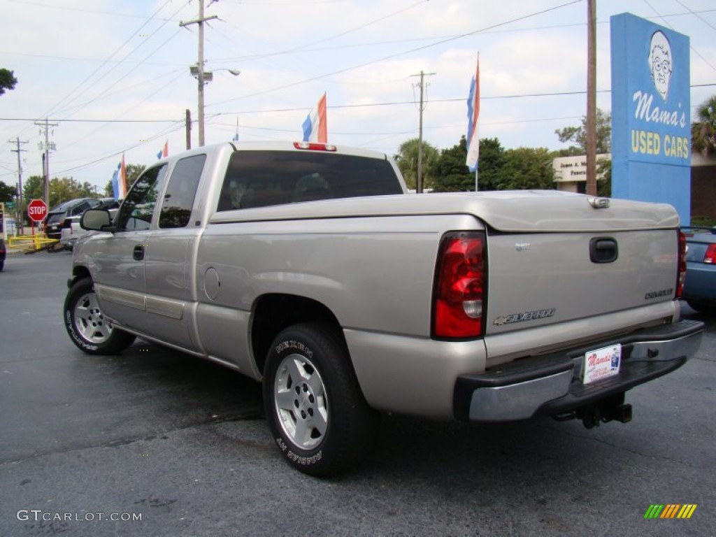 2005 Silverado 1500 LS Extended Cab - Silver Birch Metallic / Dark Charcoal photo #24