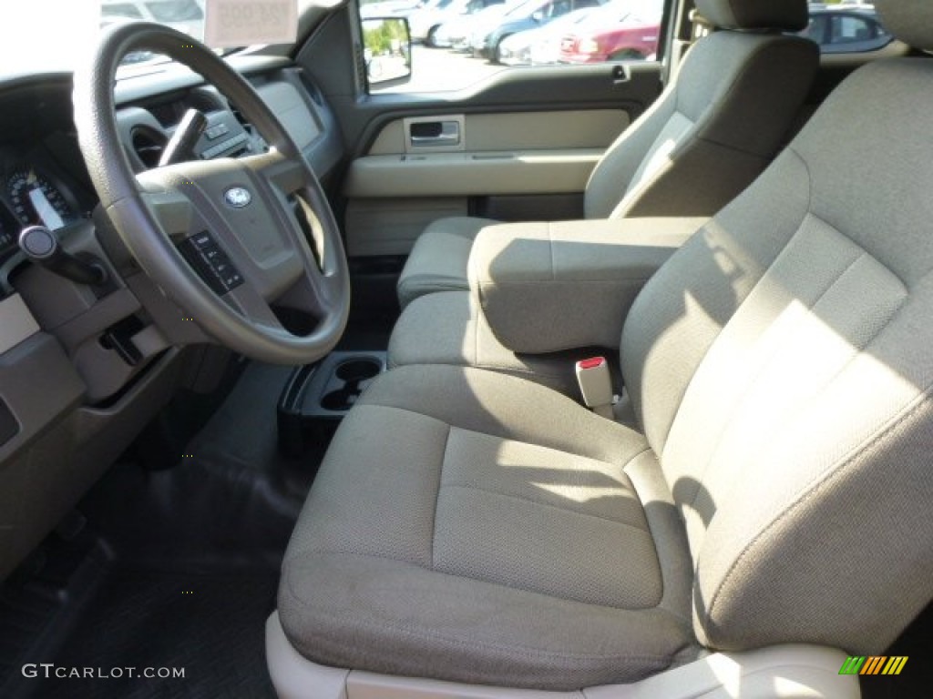 2010 F150 STX SuperCab 4x4 - Oxford White / Medium Stone photo #15