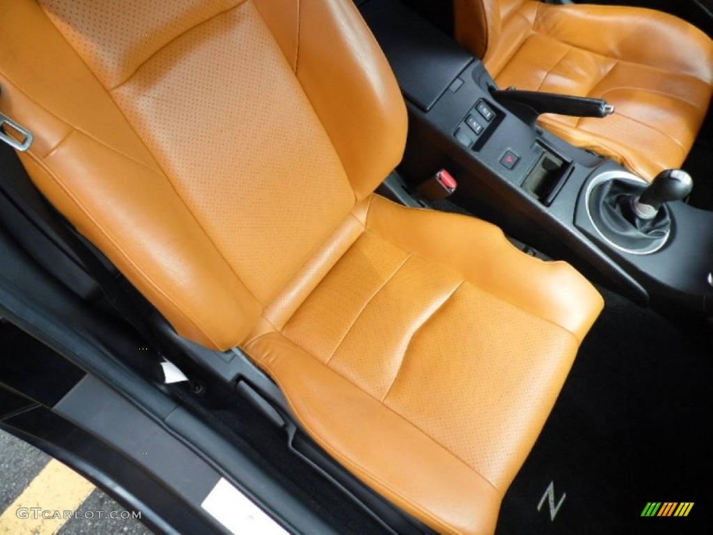 Burnt Orange Interior 2004 Nissan 350Z Touring Coupe Photo #85829542