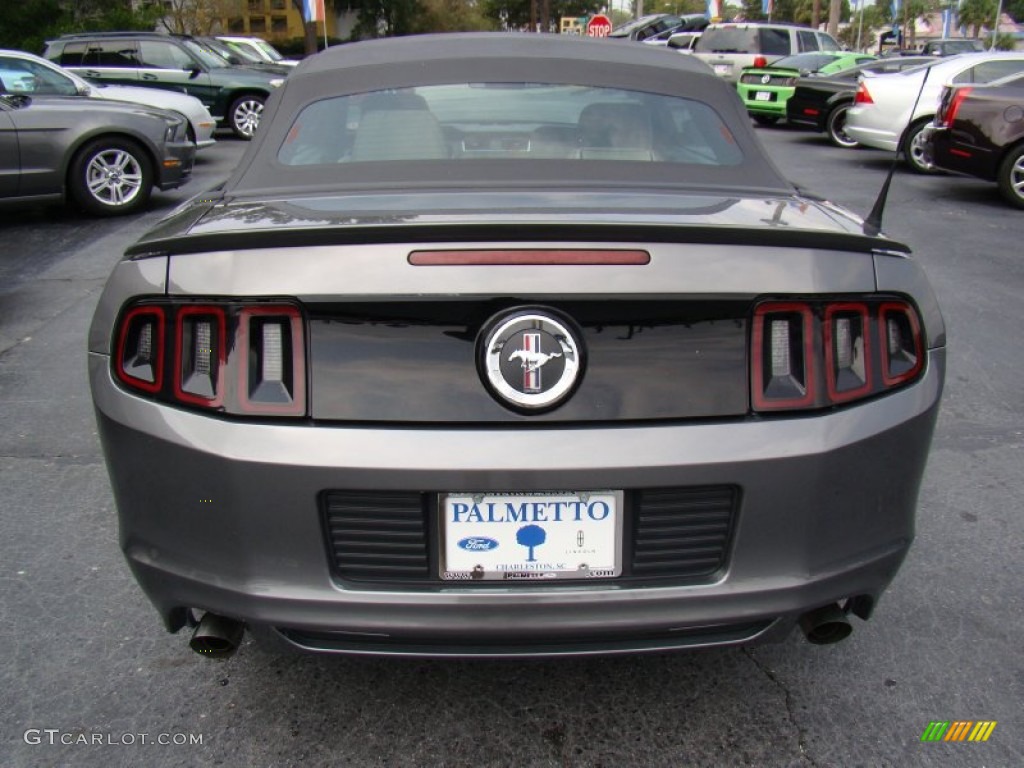 2013 Mustang V6 Convertible - Sterling Gray Metallic / Stone photo #7