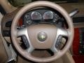 Light Cashmere/Dark Cashmere 2014 Chevrolet Tahoe LTZ 4x4 Steering Wheel