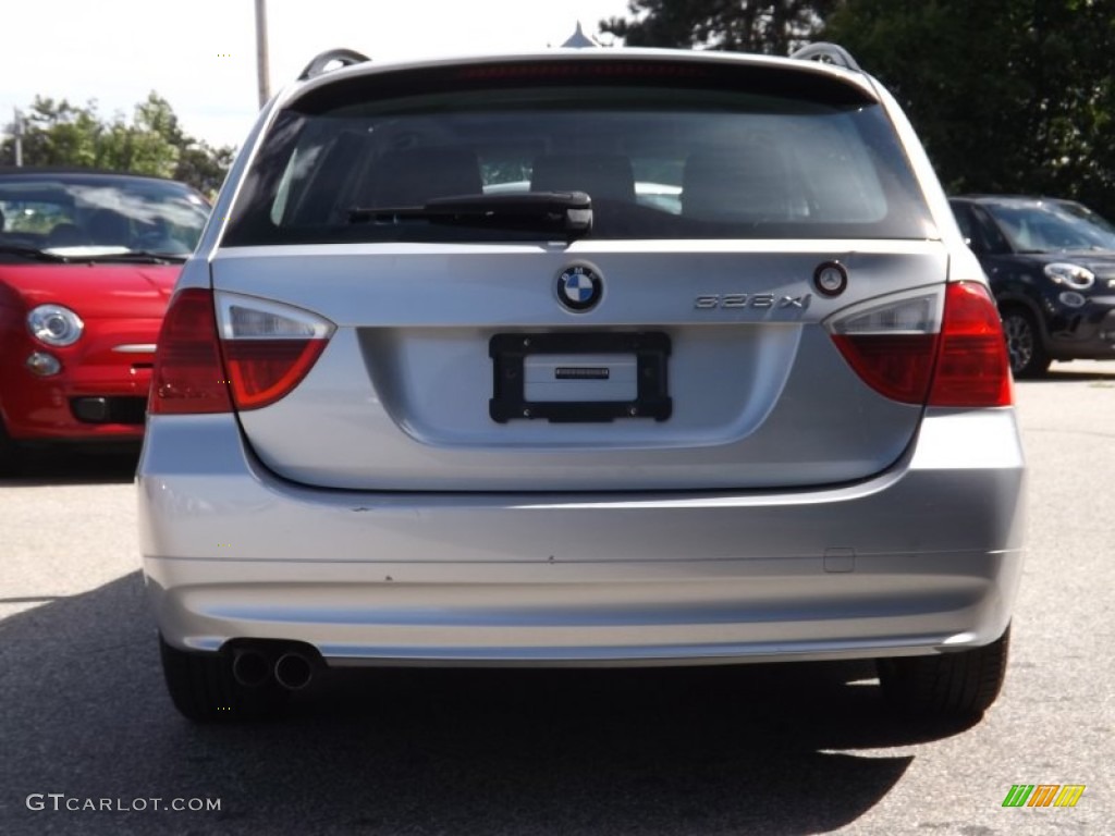 2007 3 Series 328xi Wagon - Titanium Silver Metallic / Black photo #4