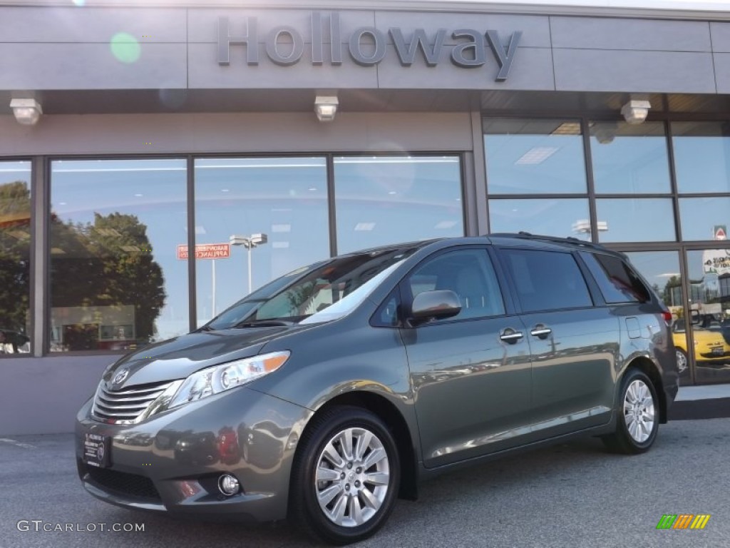 2011 Sienna Limited AWD - Cypress Green Pearl / Bisque photo #1