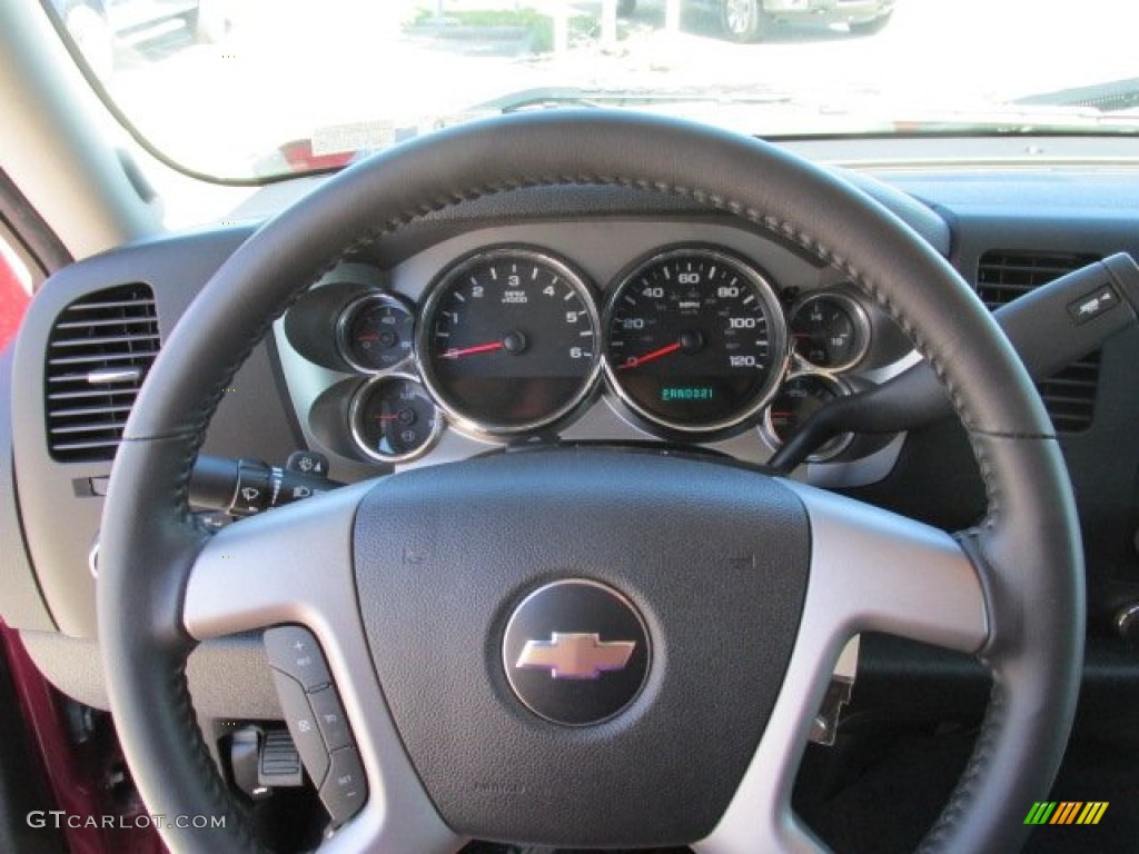 2009 Silverado 1500 LT Extended Cab 4x4 - Dark Cherry Red Metallic / Ebony photo #22