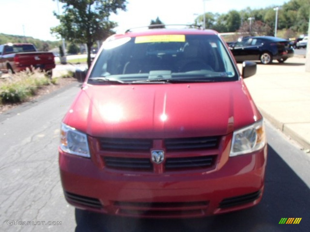 2010 Grand Caravan SE - Deep Cherry Red Crystal Pearl / Medium Slate Gray/Light Shale photo #3