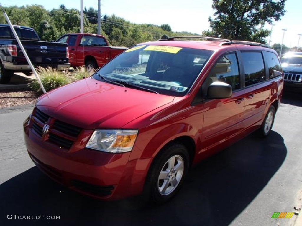 2010 Grand Caravan SE - Deep Cherry Red Crystal Pearl / Medium Slate Gray/Light Shale photo #4