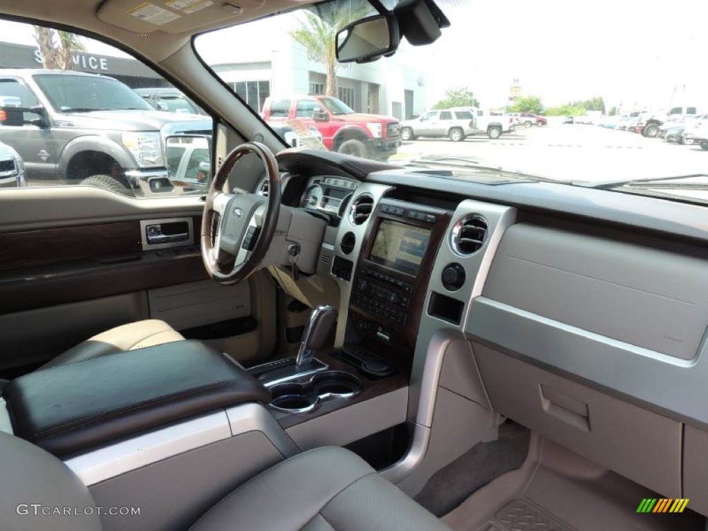 2010 F150 Platinum SuperCrew - Ingot Silver Metallic / Sienna Brown Leather/Black photo #6