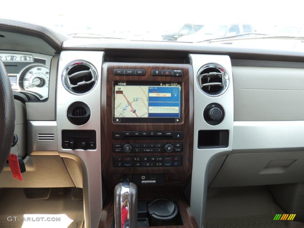 2010 F150 Platinum SuperCrew - Ingot Silver Metallic / Sienna Brown Leather/Black photo #18