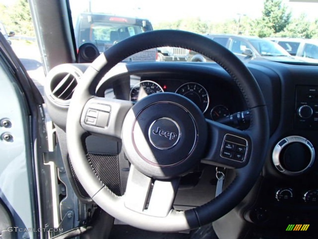 2014 Wrangler Unlimited Sahara 4x4 - Anvil / Black photo #18