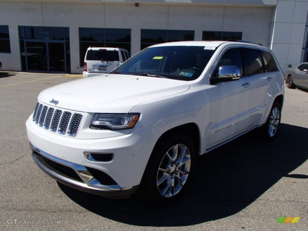 Bright White 2014 Jeep Grand Cherokee Summit 4x4 Exterior Photo #85832752
