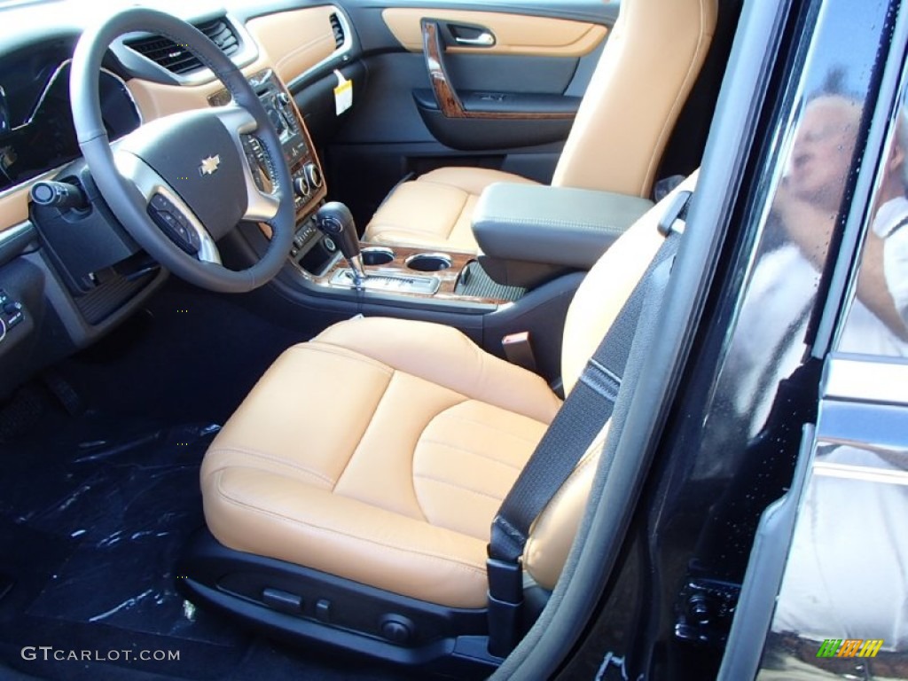 Ebony/Mojave Interior 2014 Chevrolet Traverse LTZ AWD Photo #85832818