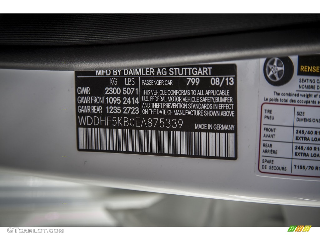 2014 E 350 Sport Sedan - Diamond White Metallic / Black photo #7