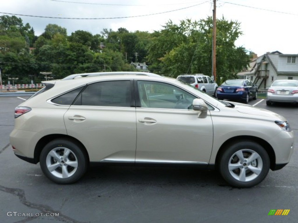 Satin Cashmere Metallic 2014 Lexus RX 350 AWD Exterior Photo #85835659