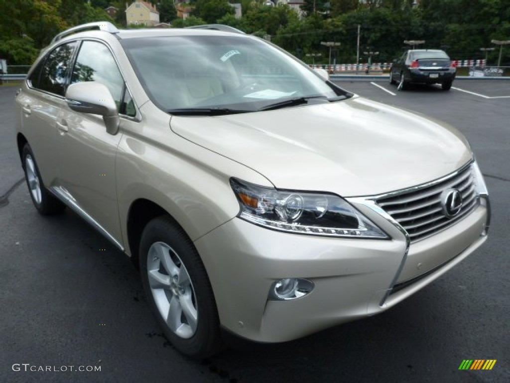 Satin Cashmere Metallic 2014 Lexus RX 350 AWD Exterior Photo #85835680